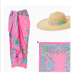 Lilly Pulitzer GWP Pareo and Sun Hat